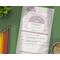 A digital bookmark notecard set with tabs on top to help you organize, take notes and hold your spot in a book. Pink floral arch version. 